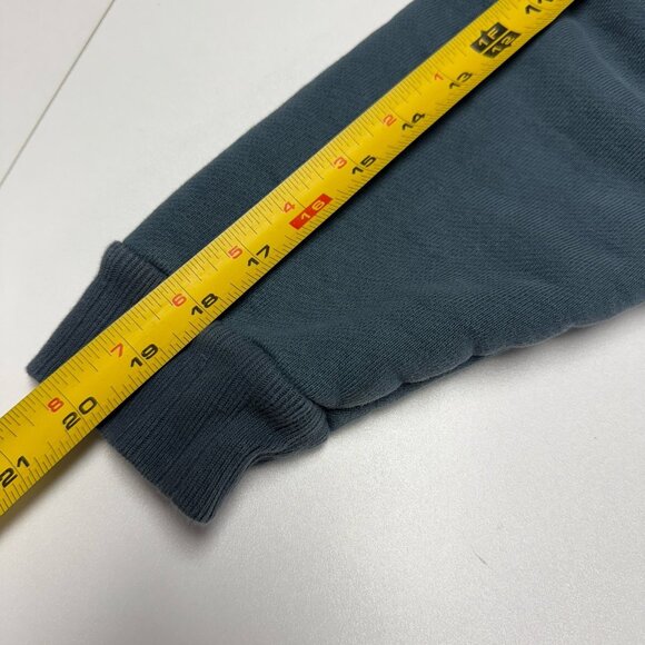 Levi's Sportswear LVC Sweatshirt Medium 20.5x19.5 Blue Cropped Mock Neck - Picture 10 of 10